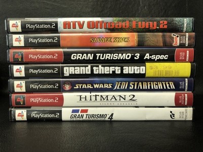 J4 PlayStation 2 Lot - (PS2) ATV Offroad, Grand Theft Auto, Hitman, Gran Turismo