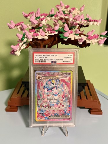 PSA 10 SYLVEON EX 2025 POKEMON PRISMATIC EVOLUTIONS SIR #156/131