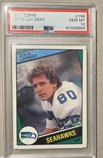 1984 Topps Steve Largent #196 PSA 10 Rare!! Nice HOF card!!