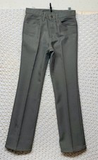 Vintage Levi  s Pants Men  s 31x32 Olive Green Polyester Dress Slacks Usa Made