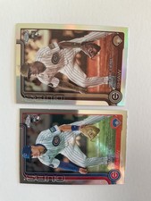 2025 Topps Chrome Update #USC135 Matt Shaw Sepia Refractor and base RC