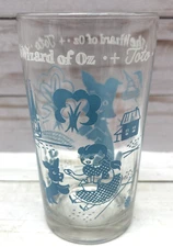 Vintage Wizard Of Oz Toto Swift Co Peanut Butter jar glass