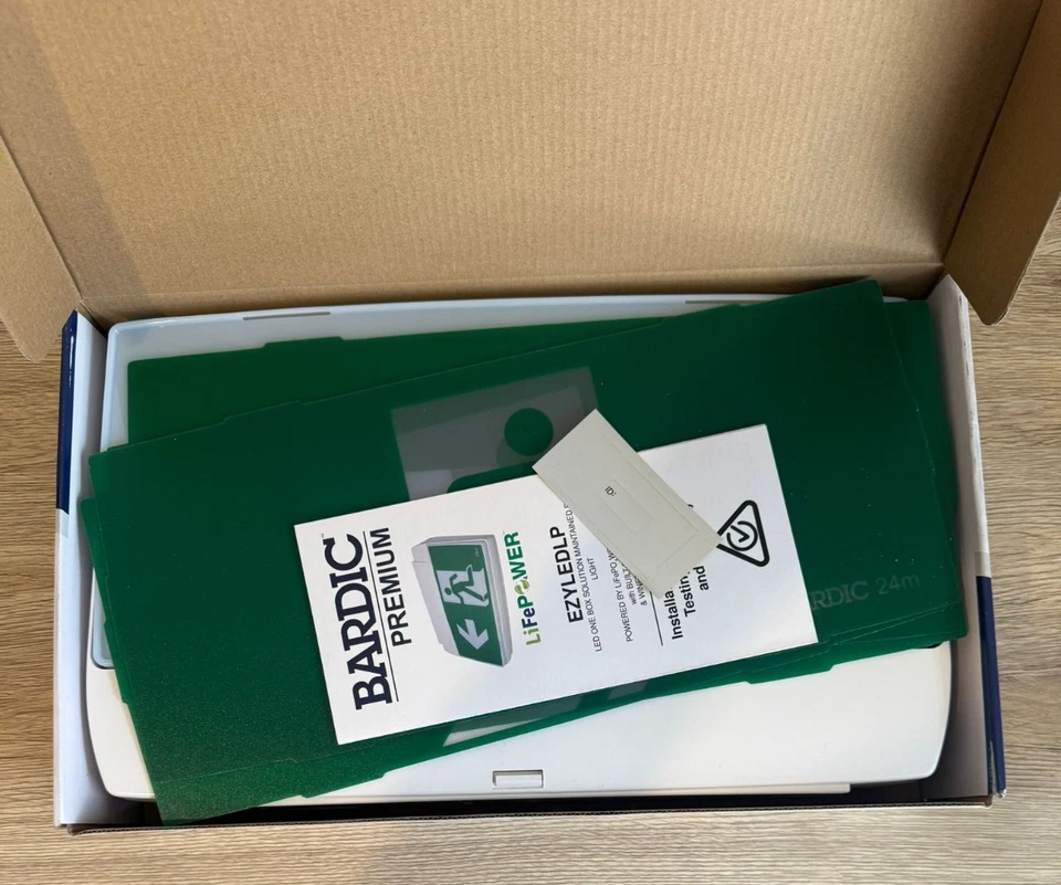 Emergency Lighting - Bardic Premium 3W LED Maintained Exit - LiFePO4 - EZYLEDLP - image 2 of 3