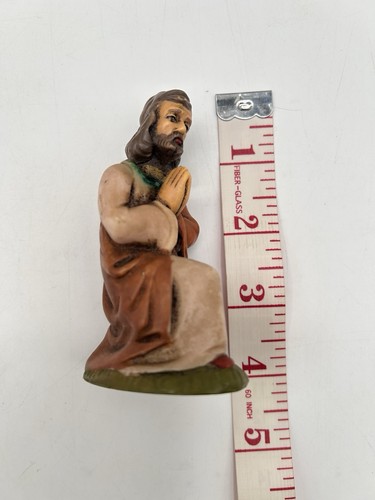 Juego de 4 figuras de repuesto de belén de goma/plástico Alemania de colección - Imagen 9 de 17