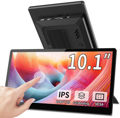 10.1 Zoll Touchscreen Mini Monitor, IPS 1540 × 720 USB-C HDMI Tragbares Sekundär