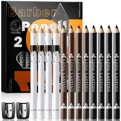 12Pcs Barber Pencil Set Magic Hairline Pencils for Lineup Beard Shaping Guide...