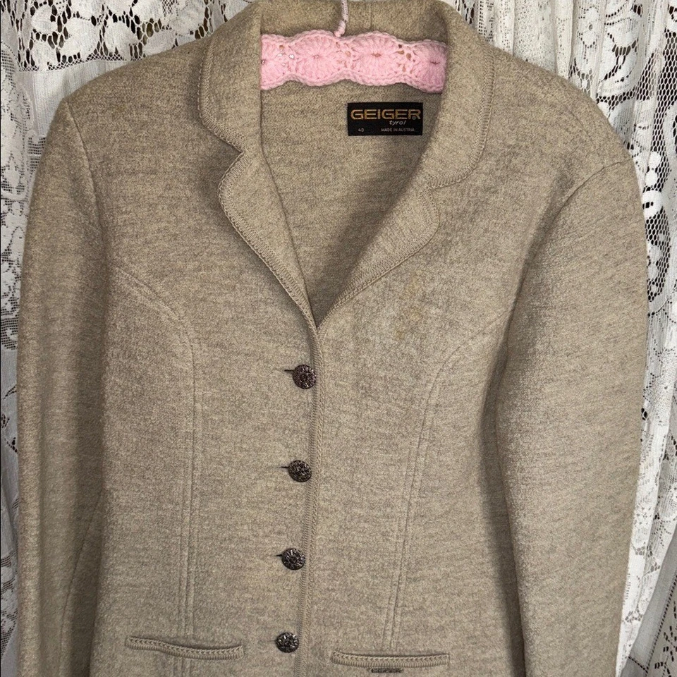 Jaqueta de lã fervida austríaca Geiger Tyrol - Imagem 3 de 4