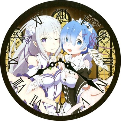 Emilia & Rem Re:ZERO -Starting Life in Another World- 3D Art Clock Japan C003