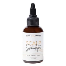 Bask & Lather Scalp Stimulator Hair Growth Oil 2 fl oz | Strengthen Roots & Prom