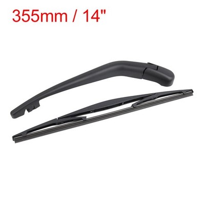 355mm 14'' Rear Window Windshield Wiper Blade Arm Set for 09-14 Honda Fit Jazz