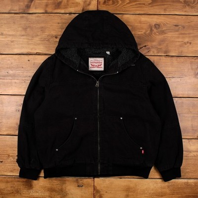 Vintage Levi's Workwear Jacke XL Active Schwarz