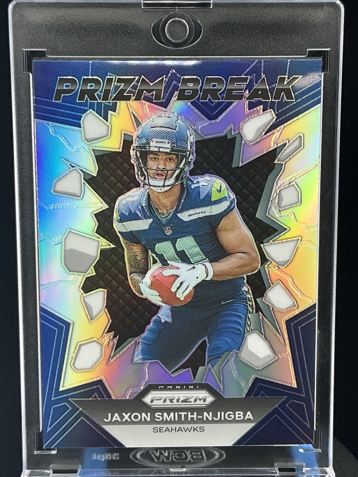 2023 Panini Prizm Jaxon Smith Njigba Silver Prizm Break Rookie RC PB2 Seahawks