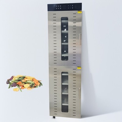48 Trays Food Dehydrator 2 Door Fruits Vegetables Meat Dryer Machine 220V 5.33HP