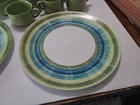 Melmac Set  LENOX WARE ST LOUIS Avocado And Blue 14 pieces Rare Unused — photo 3