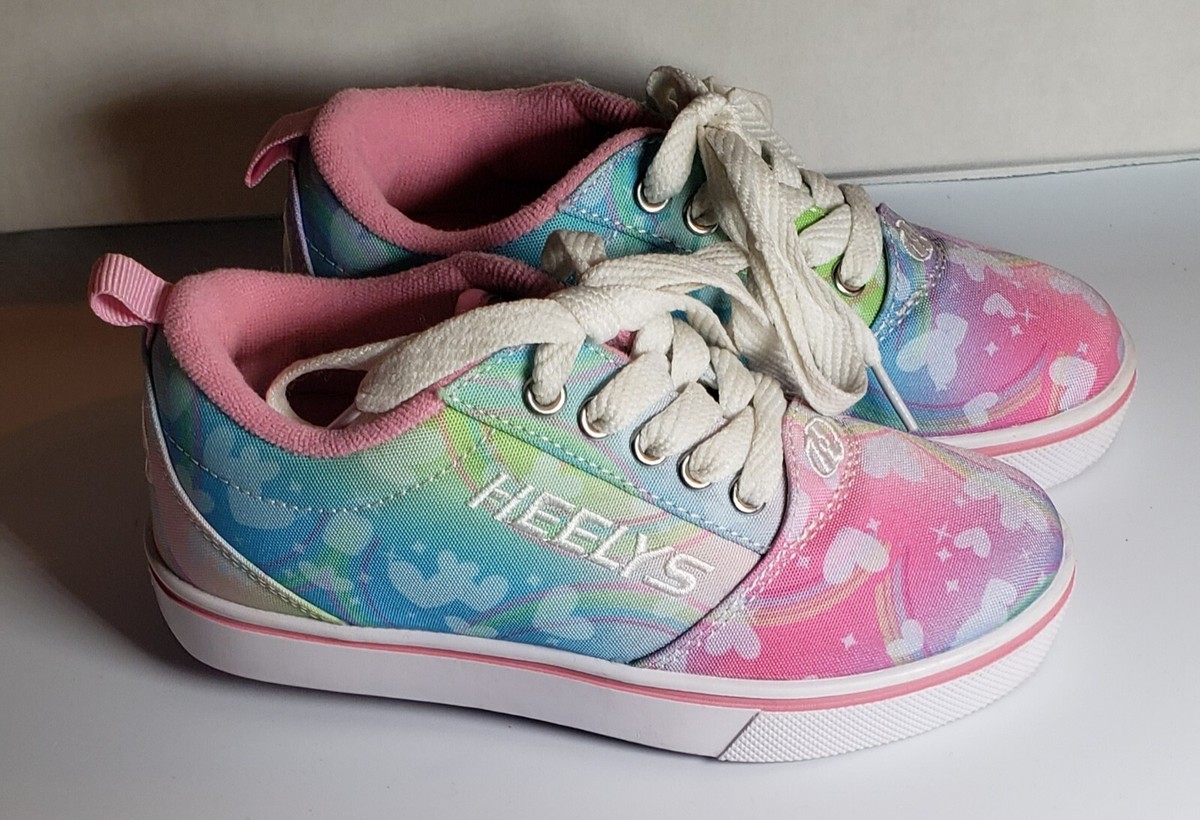 Heelys Pro 20 Youths Size 13C Prints HES10334 Tie Dye Rainbow Skate Shoe  Sneaker