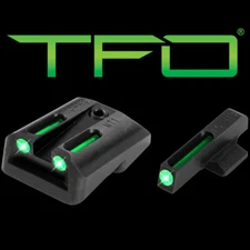 TruGlo 1911 Novak LoMount .270 Front/.450 Rear TFO Sight Set-TG131NT2