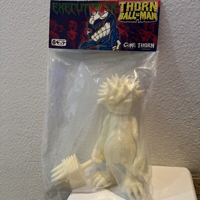 CURE GID Thornball Boogie-Man Glow Yellow Kaiju Sofubi Nagnagnag Bemon Mishka