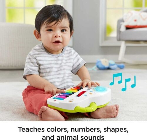 NEW Fisher-Price Laugh & Learn Silly Sounds Light-Up Piano from Mr Toys - Picture 3 of 7