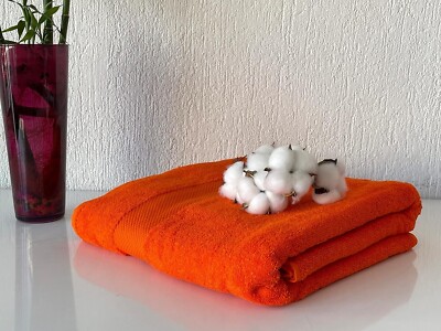 Extra Large Oversized Bath Towels, 100% Cotton Turkish Towel, 40x80 inch, Orange