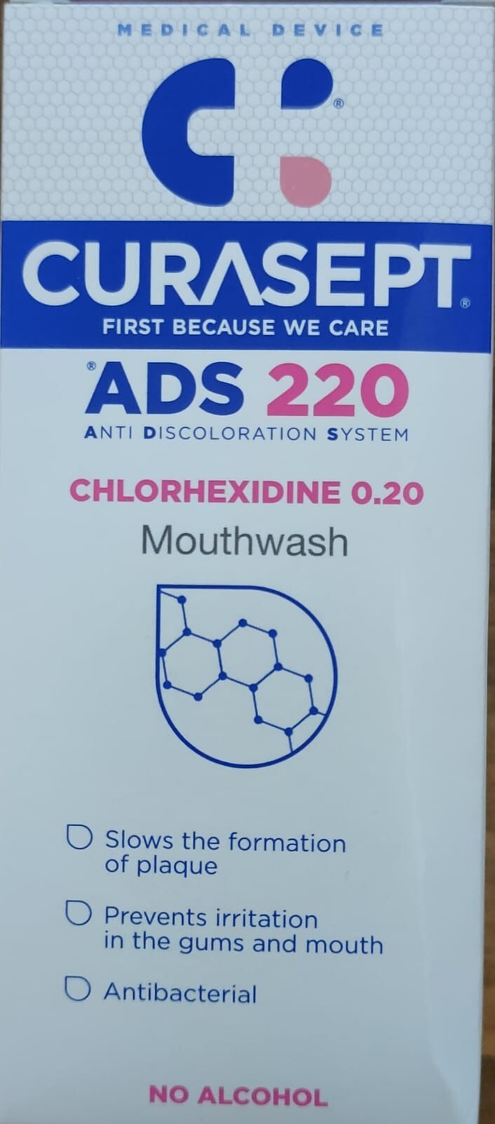 CURASEPT MOUTHWASH 0.20% CHLORHEXIDINE 200ML (ADS220) X 2 Bottles
