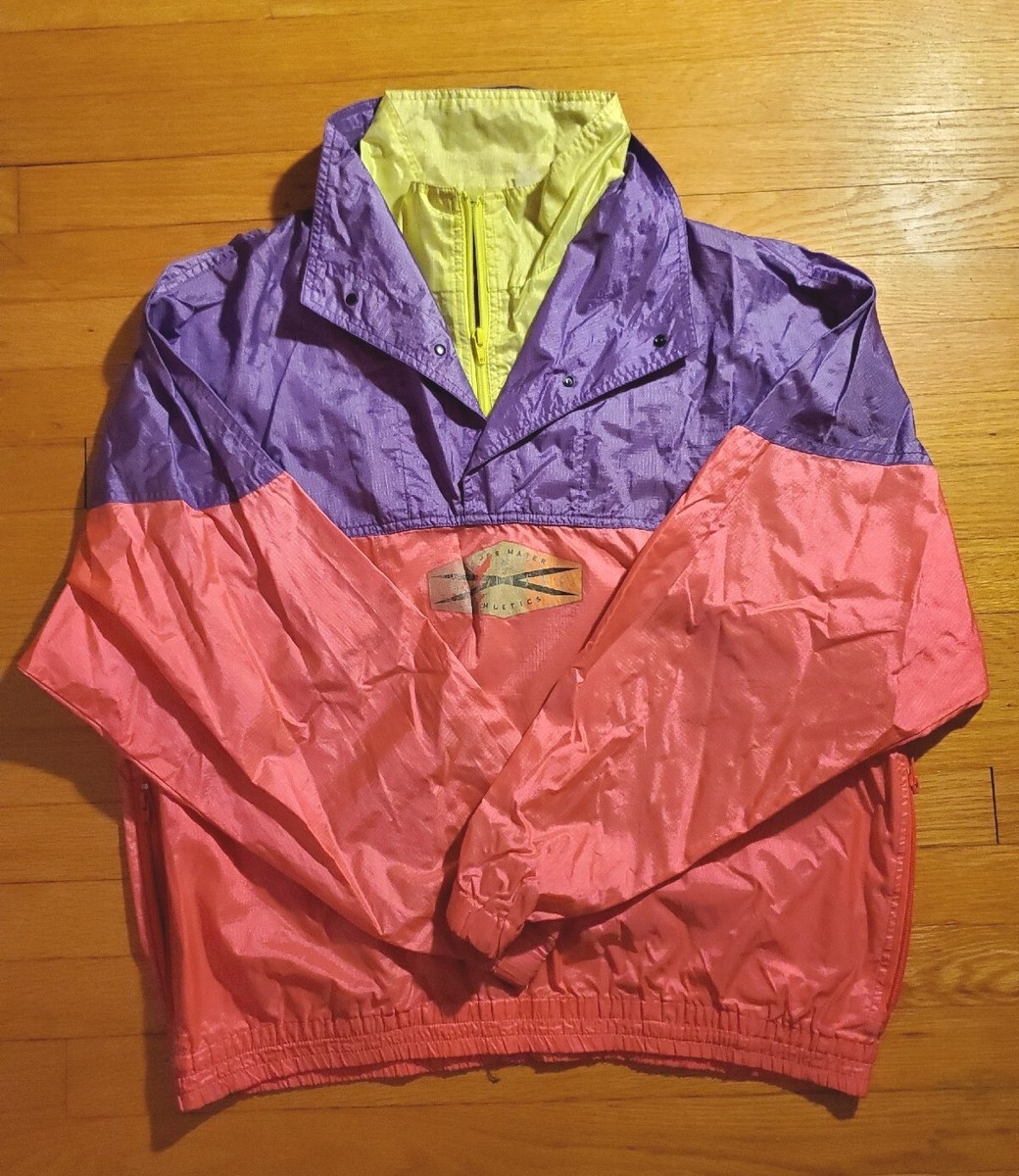 Ocean Pacific OP Vintage 80s 90s Windbreaker Jacket Neon Green