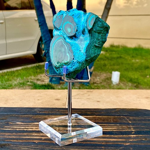 2.13LB Natural polyophthalmic Silicon malachite crystal gloss mineral specimen - 第 6/13 張圖片