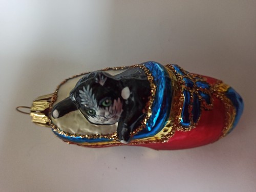 Raub-KATZE, 6 x deutscher Katzen-Christbaumschmuck Glas auch Inge Glas - Bild 3 von 13