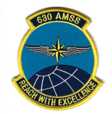 PATCH USAF 630TH AIR MOBILITY SUPPORT SQ AMSS VERS 1  YOKOTA AB JAPAN   B10-7