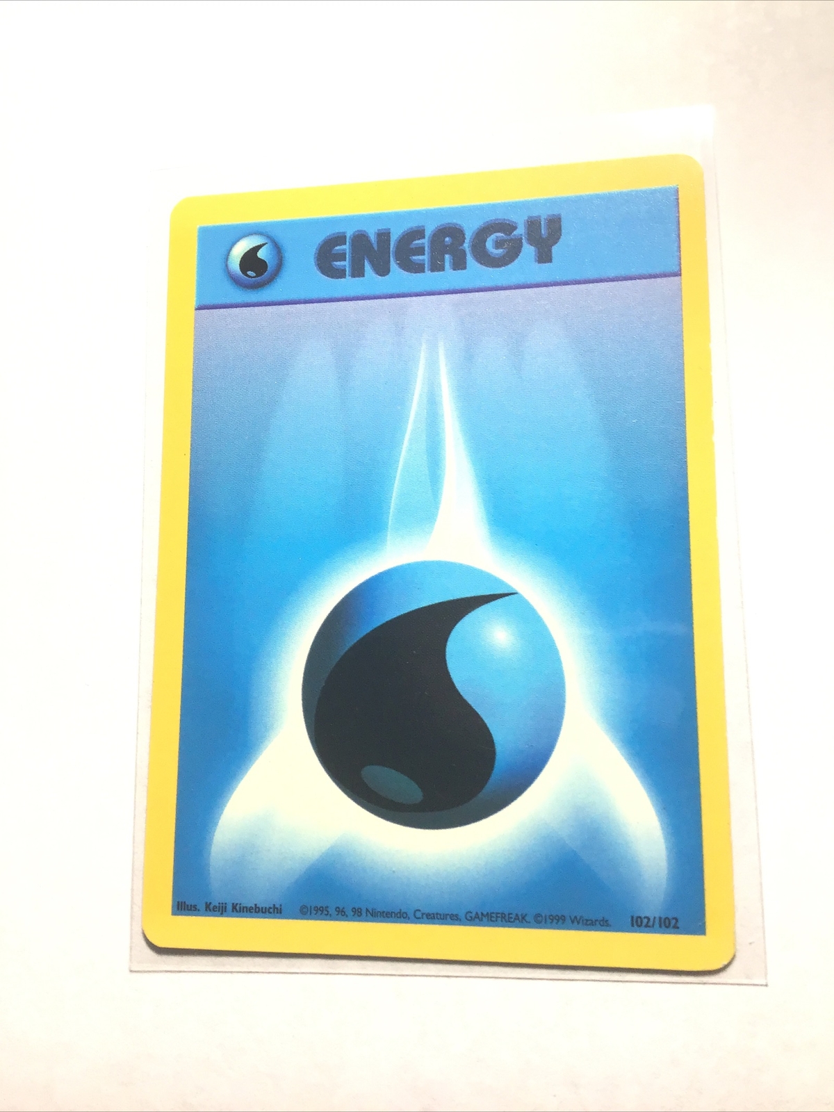 WATER ENERGY - 102/102 - Base Set - Pokemon Card - PL