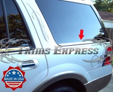 2007-2017 Ford Expedition Rear Cargo 2pc Chrome Window Sill Trim Stainless Steel