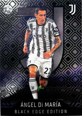 2022-23 Topps Match Attax Extra ANGEL DI MARIA Juventus Black Edge Edition