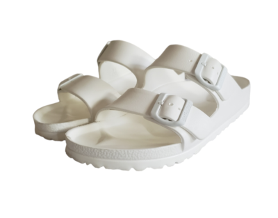 Birkenstock Arizona 2 Strap EVA Sandal-White-Euro 39 Narrow  display picture 1