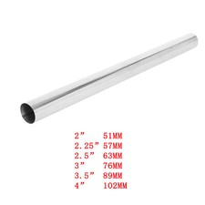 2'' 2.25'' 2.5'' 3'' 3.5'' 4'' T304 Stainless Steel Straight Pipe Tube 35'' Long