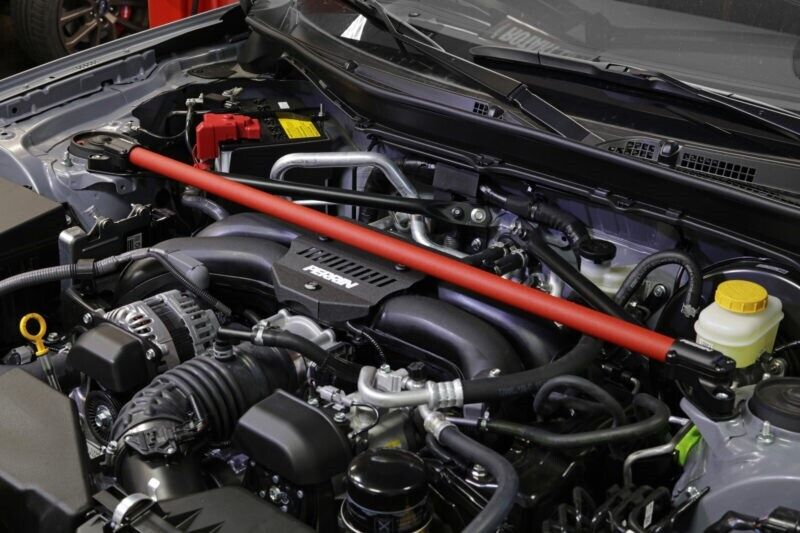 Perrin Red Strut Tower Bar for 2013-2024 Subaru BRZ Toyota Perrin Red Strut Tower Bar for 2013-2024 Subaru BRZ Toyota