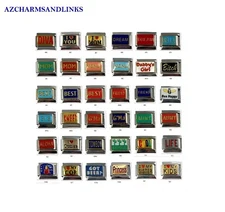 Italian Charms Lots to Choose from Italian Charm Links for your Bracelet (Set 9)