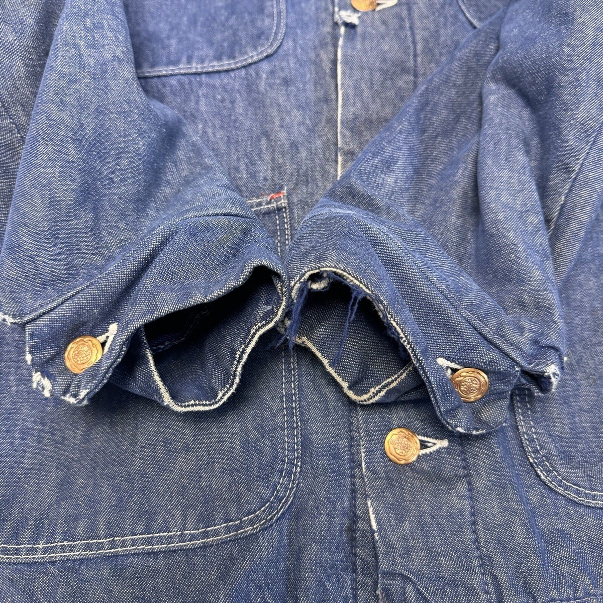 Vintage 60s Wrangler Blue Bell Denim Farm Workwear Chore Vintage 60s Wrangler Blue Bell Denim Farm Workwear Chore