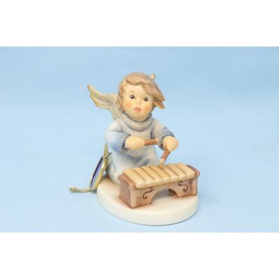 RARE MINT Hummel Zealous Xylophonist figurine #2096/N angel playing xylophone
