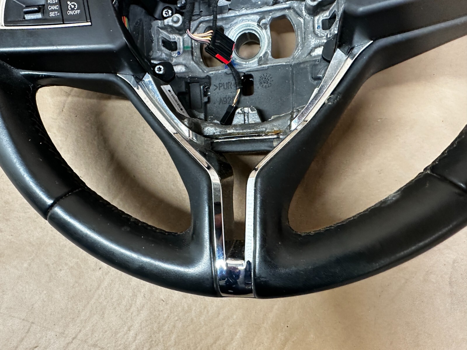 2014-2020 MASERATI GHIBLI S Q4 STEERING WHEEL W/ AUDIO CRUISE SWITCH LEATHER OEM