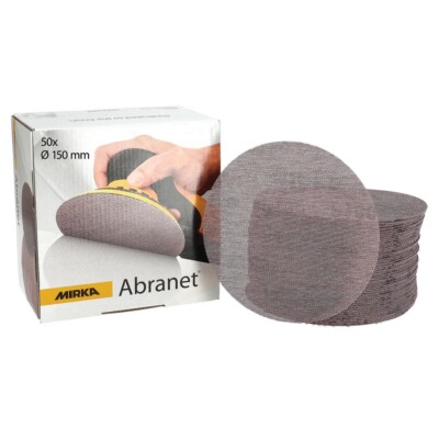 Mirka Schleifscheiben Abranet Grip 150 mm P120 50 Stück 5424105012