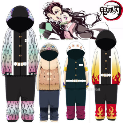 Demon Slayer Kimetsu no Yaiba Pajamas Jumpsuit Cosplay Kamado