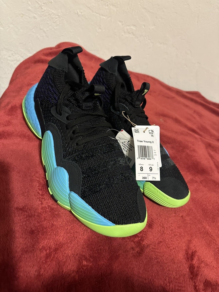 Adidas Trae Young 2.0 Basketball Shoes Sneakers Men\'s 7 Black Solar Green Sporty adidas Trae Young 2 Release Date | SneakerNews.com main image 3