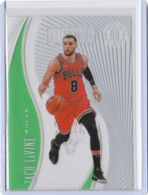 19-20 Panini Illusions Astounding Emerald #4 Zach LaVine - Chicago