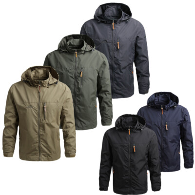 Windbreaker Herren Regenjacke Windjacke  Atmungsaktiv Softshell Herbst Jacke