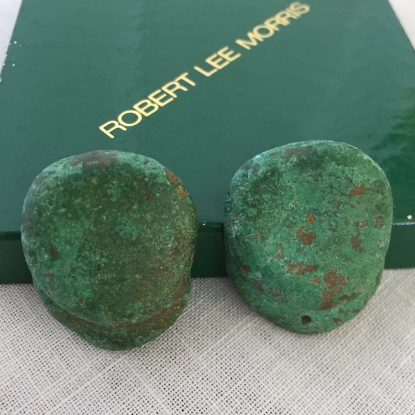 Robert Lee Morris 1987 Stud Earrings Handmade Limited Production Artwear NYC USA