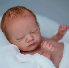 18" Reborn Baby Doll Kit Unpainted Unfinished Newborn Doll Parts with Cloth Body
