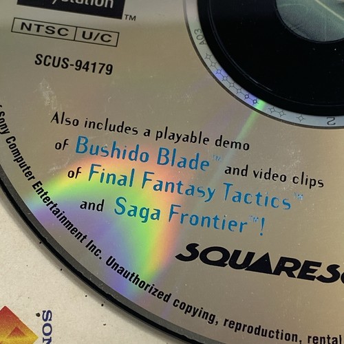 Disco demo anteprima Final Fantasy VII 7 con custodia Sony Playstation Ps1 testato - Foto 4 di 6