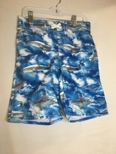 Old Navy Kid Boys Shark Swim Trunks Shorts Size S,M,L UPF 50