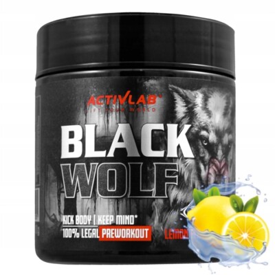 Activlab Black Wolf Pre-Workout Muscle Pump 300/600/900g Lemon Alanine Tyrosine
