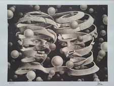 M. C. Escher Signed - Bond of Union - Collectable Lithograph