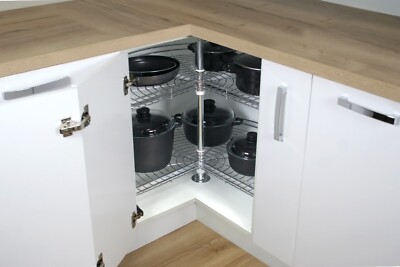 KARUSSELL FÜR ECKSCHRANK DREHBODEN ''Nova 3/4 Variant'' KÜCHE TOPF SCHUBLADE